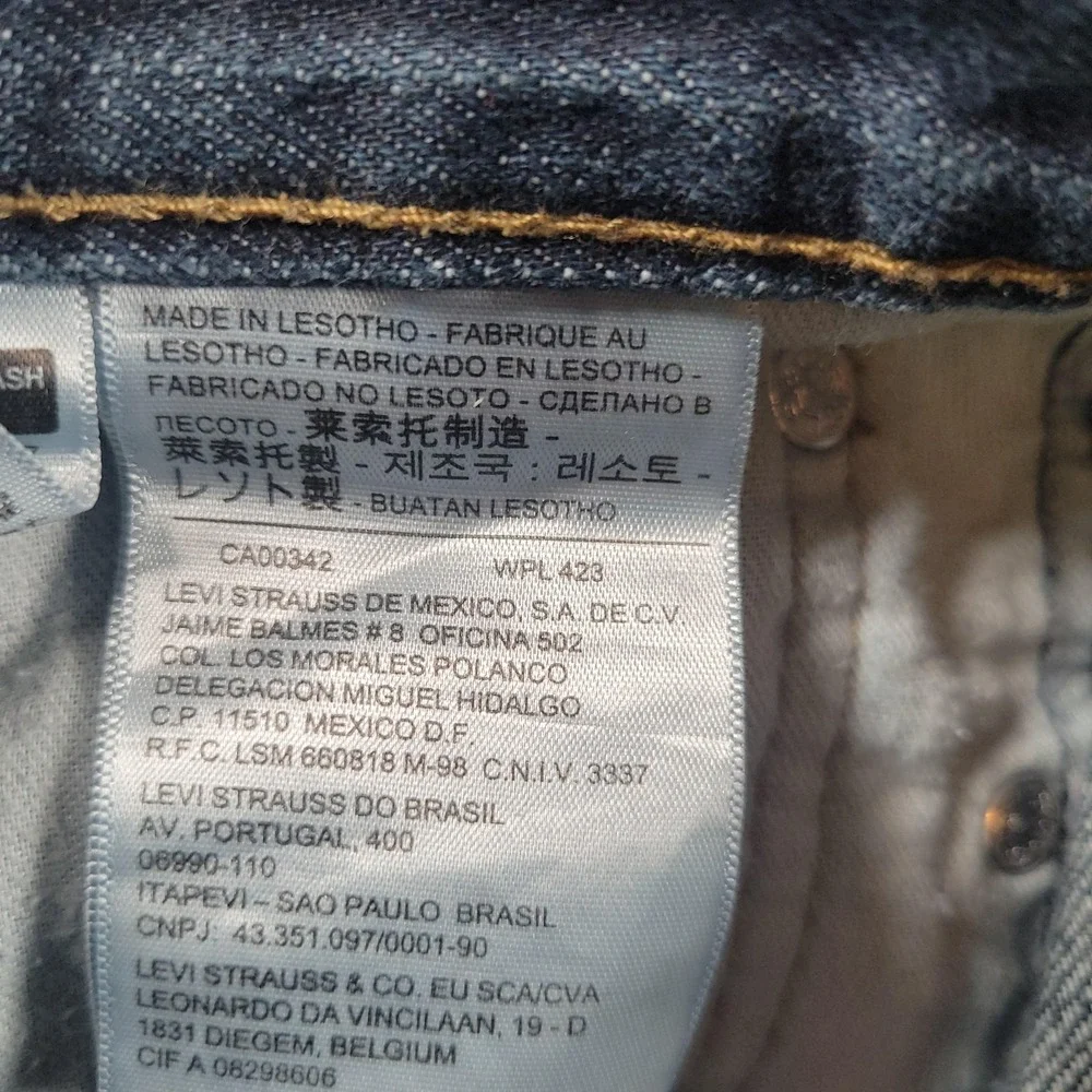 Levis 514‎ Jeans Mens 32x34 Blue Regular Fit Straight Leg Denim Medium Wash